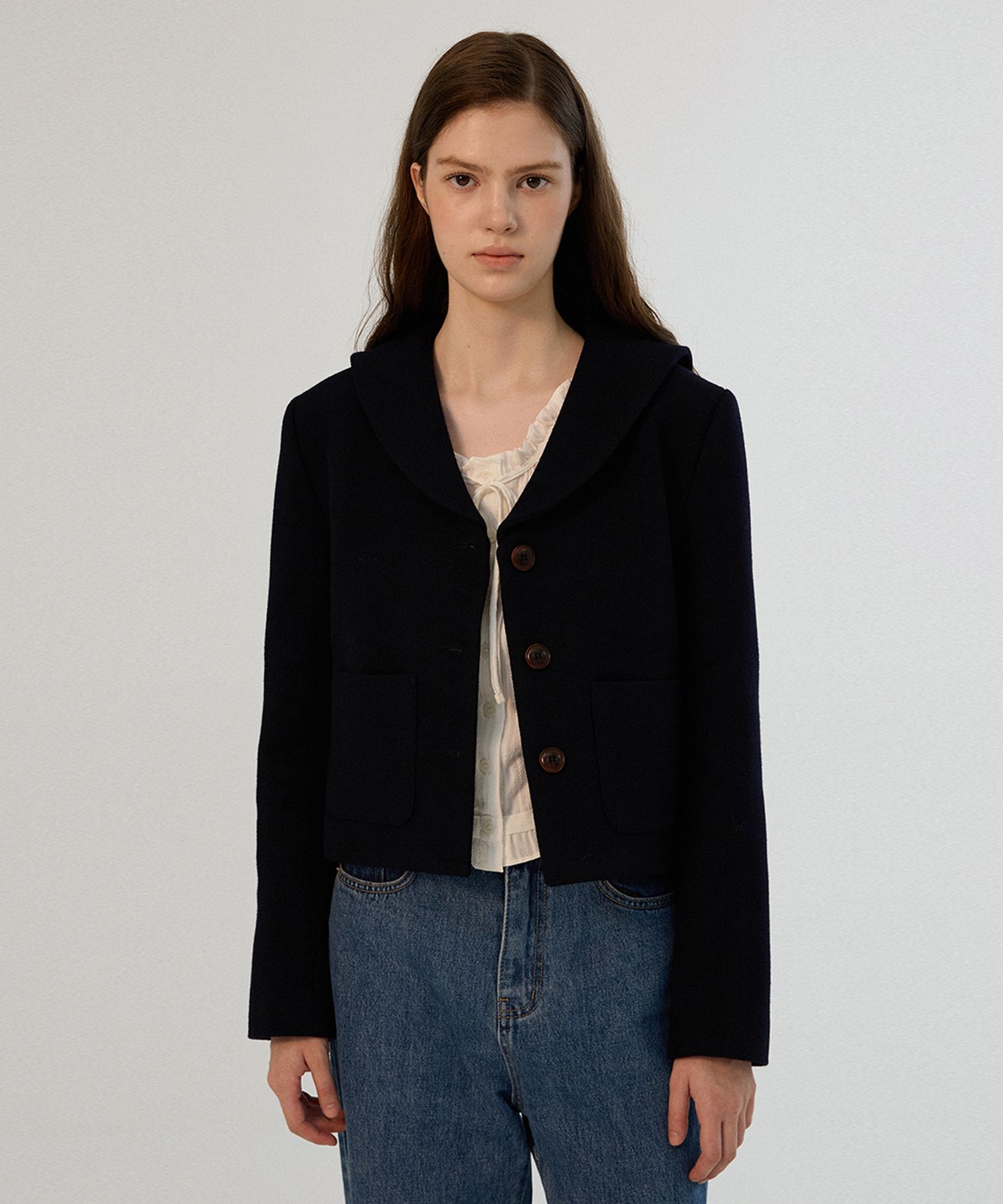 [SOMEWHERE BUTTER]★24FW★韓国人気★Tia Sailor Wool Jacket MUSINSA | SOMEWHEREBUTTER Tia Sailor Wool Jacket - Beige