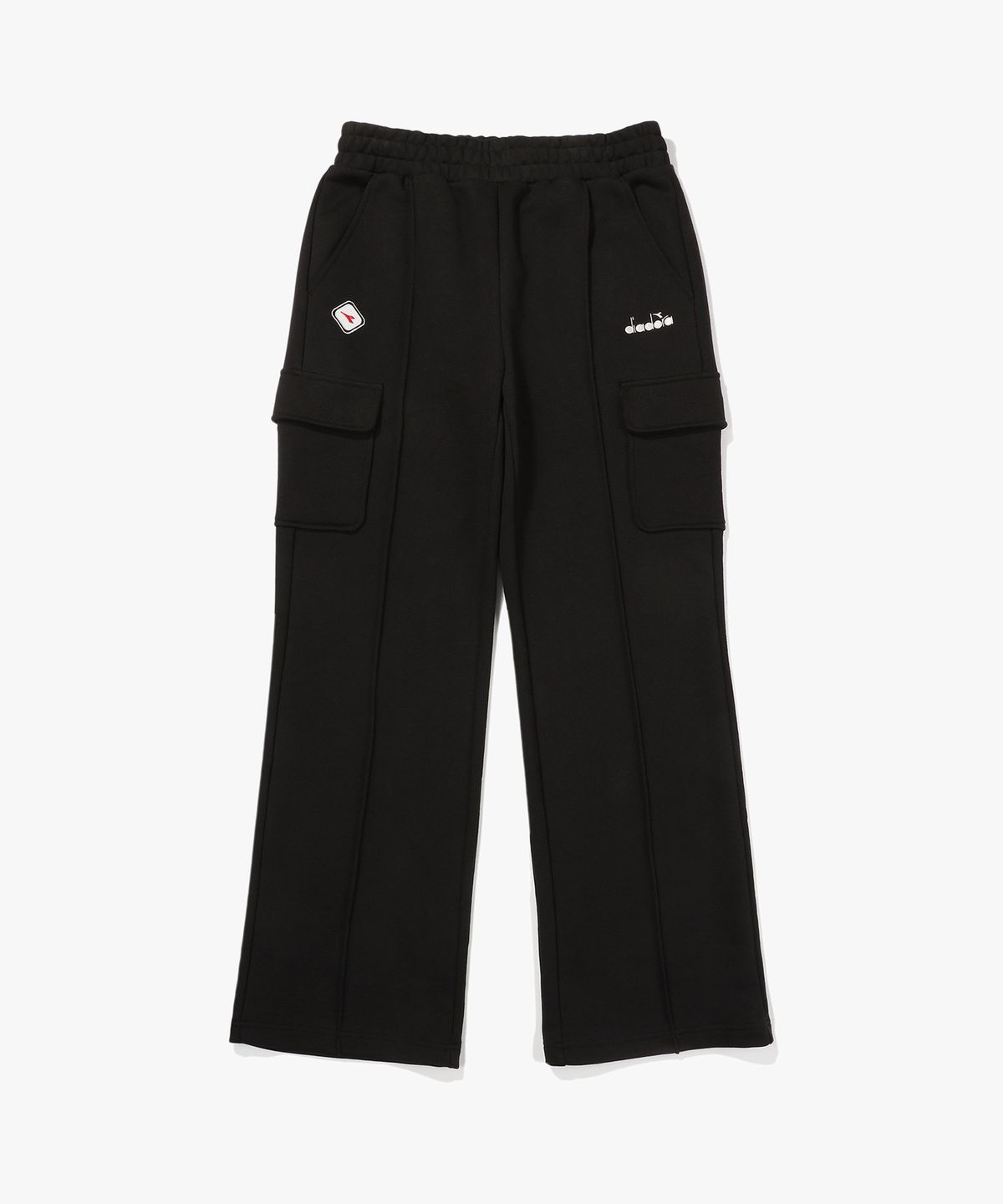 디아도라(diadora) 포르테 스웻 카고 팬츠 우먼 BLACK