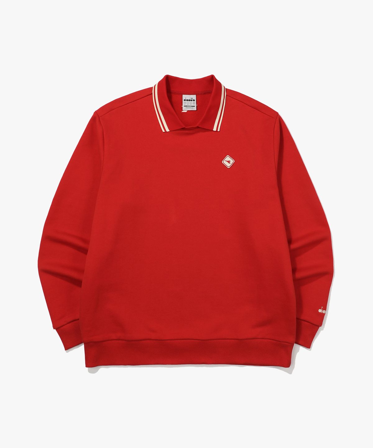 디아도라(diadora) 포르테 카라 스웻셔츠 RED