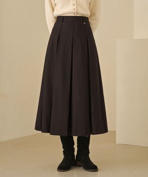 센시블 플리츠 롱 스커트