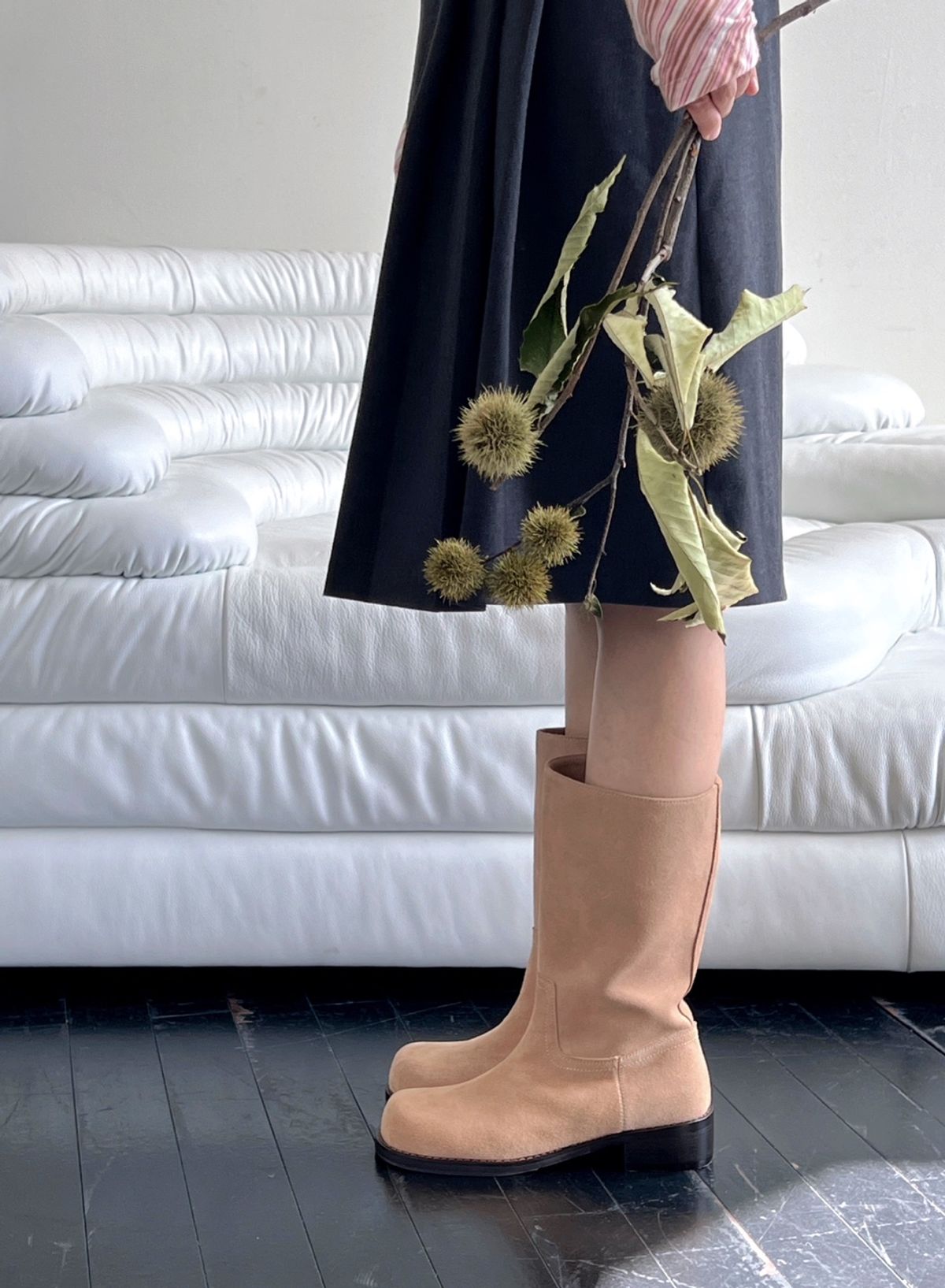 바이아덜스(BYOTHERS) Bereka leather middle boots