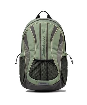 (우먼) WAVE 코드그라피 파이핑 배색 백팩_카키