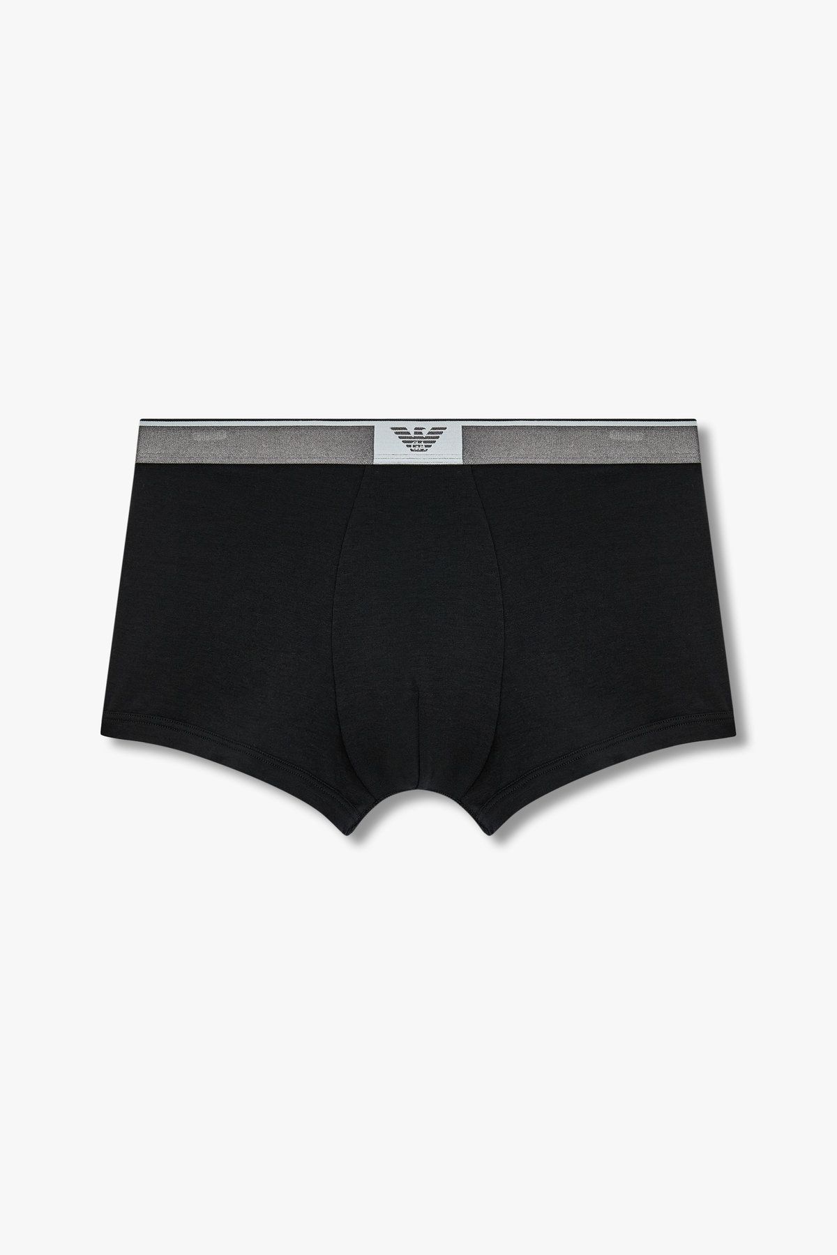 엠포리오 아르마니 언더웨어(EMPORIO ARMANI UNDERWEAR) 남성 글로시 이글 로고 밴딩 드로즈_블랙 0814312037