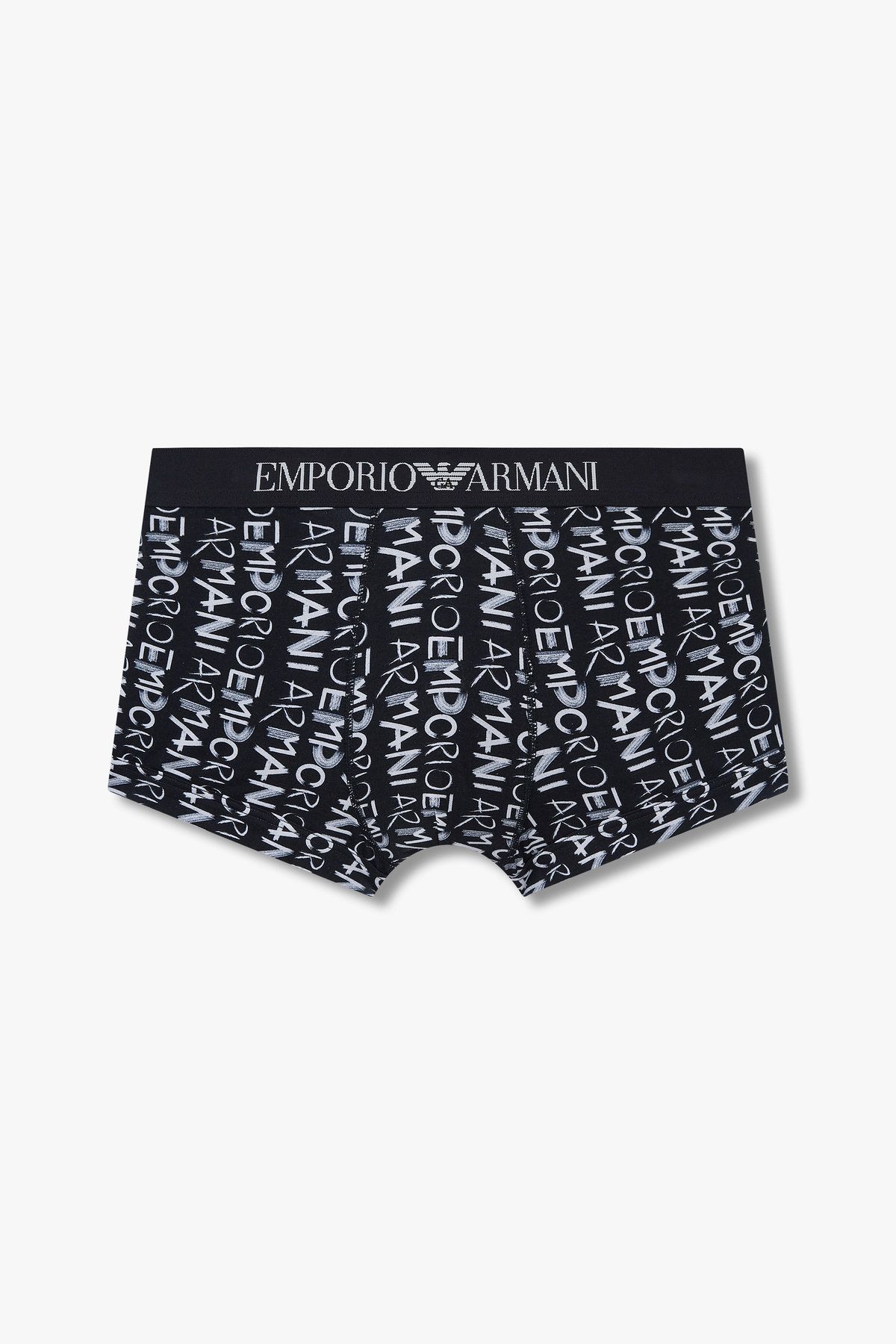 엠포리오 아르마니 언더웨어(EMPORIO ARMANI UNDERWEAR) 남성 리피트 로고 패턴 밴딩 드로즈_블랙 0814312013