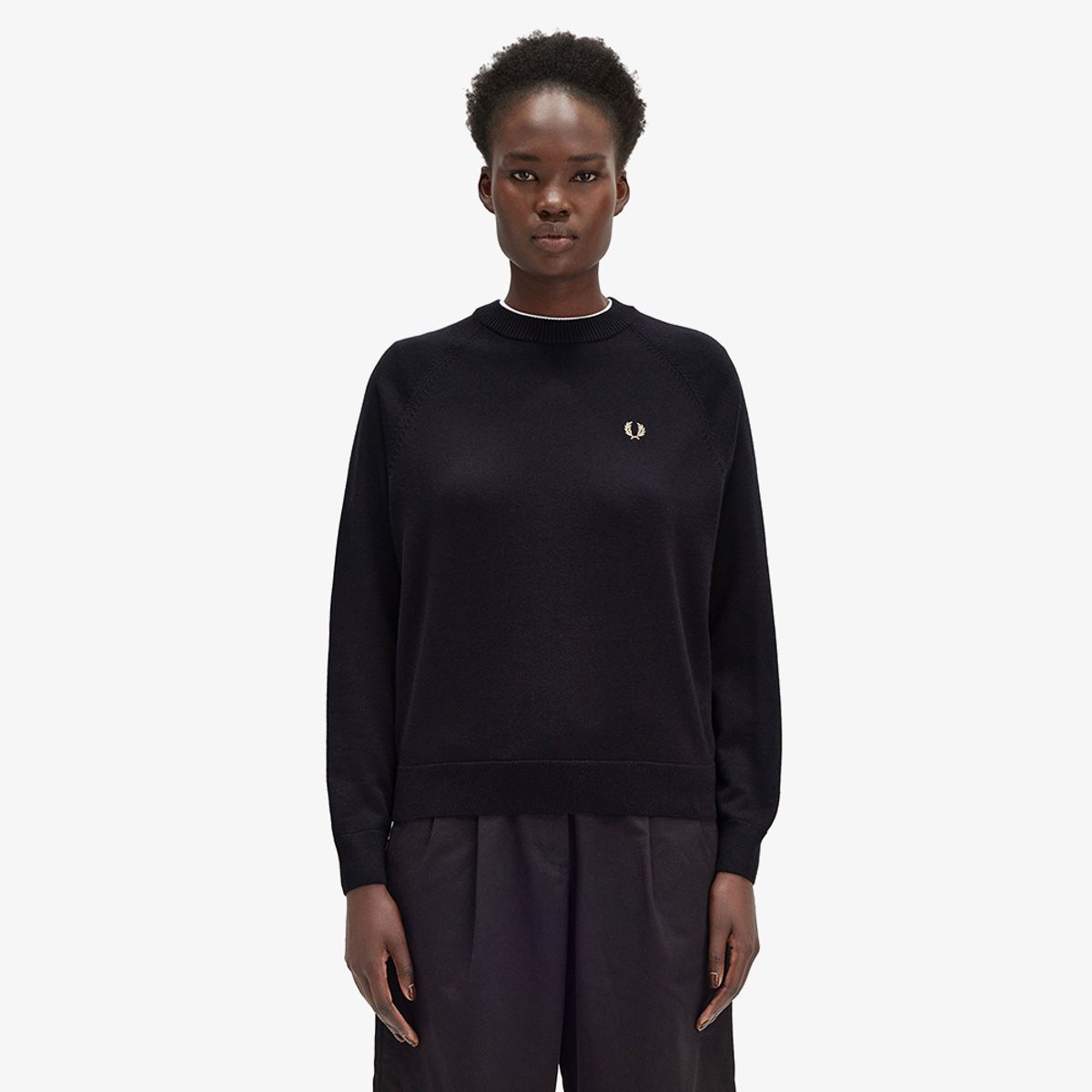 프레드페리(FRED PERRY) [Womens] 크루넥 메리노울 니트 (184) AFPF2432117-184