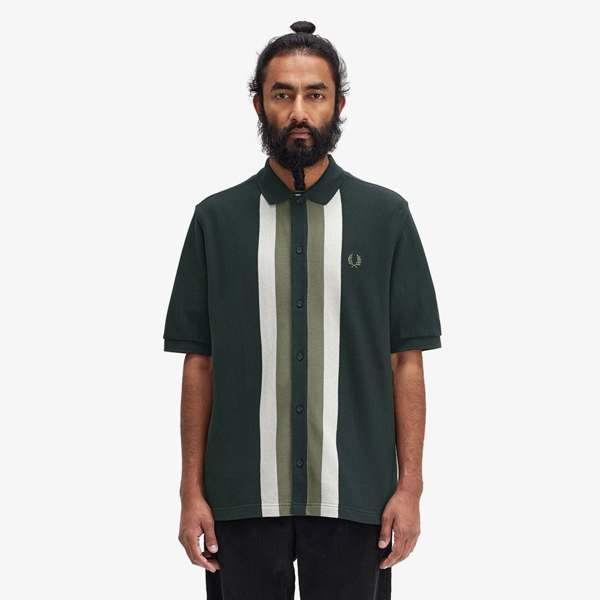 프레드페리(FRED PERRY) [Sharp] 패널 버튼 스루 폴로 셔츠 (Q20) AFPM243M522-Q20