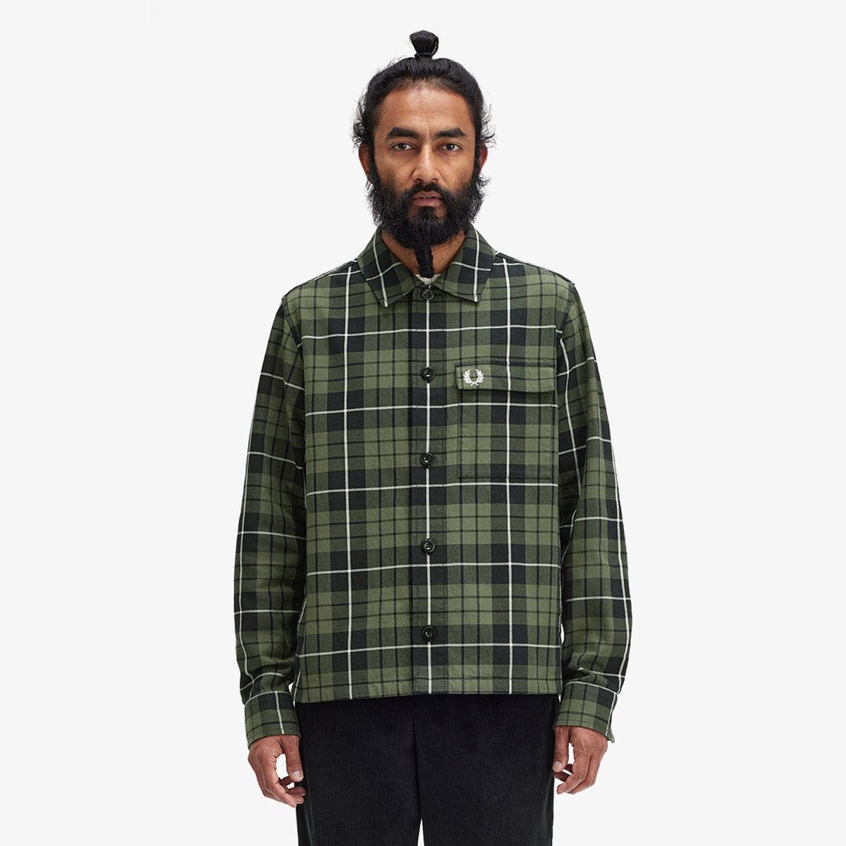 프레드페리(FRED PERRY) [Sharp] 체크 오버셔츠 (W19) AFPM2438515-W19