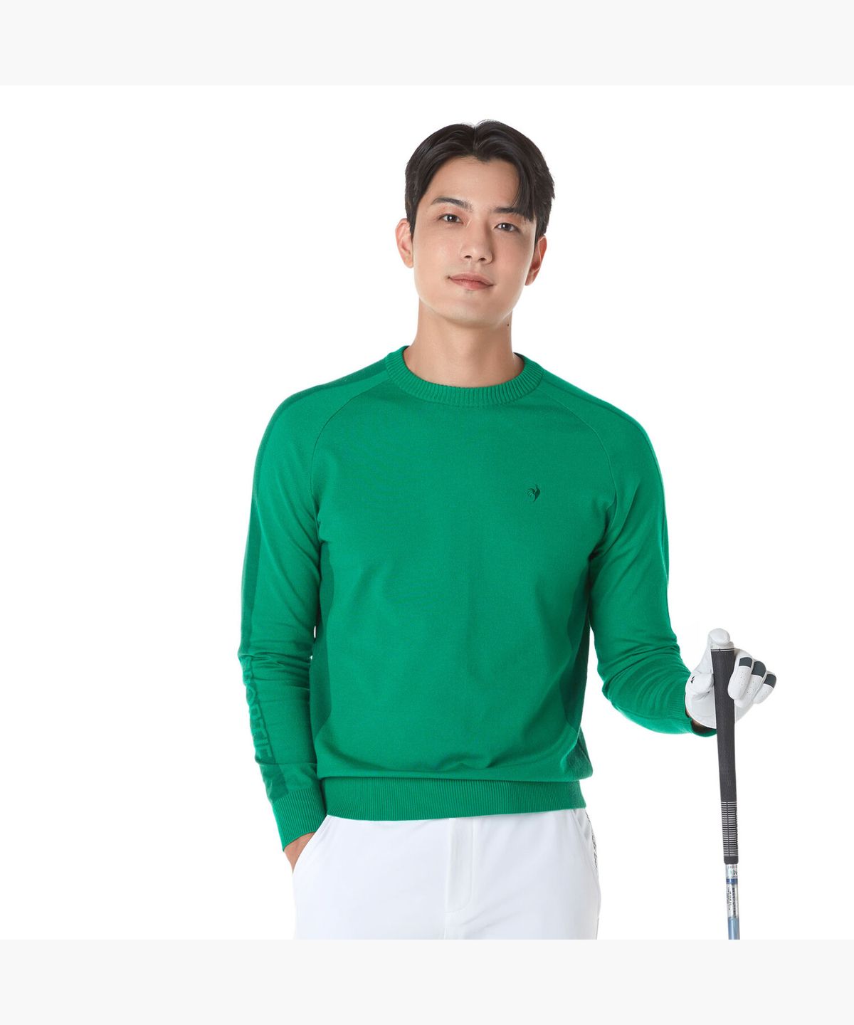 르꼬끄 골프(LECOQ GOLF) 남성 라인 라글란 스웨터 (GP321MKP91)