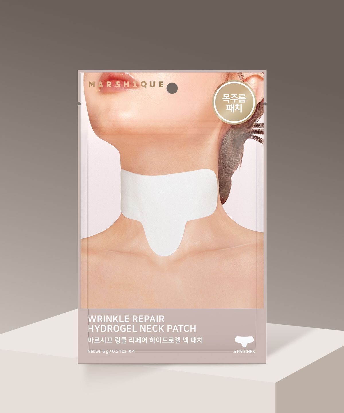 마르시끄(MARSHIQUE) 링클 리페어 하이드로겔 넥패치 4매