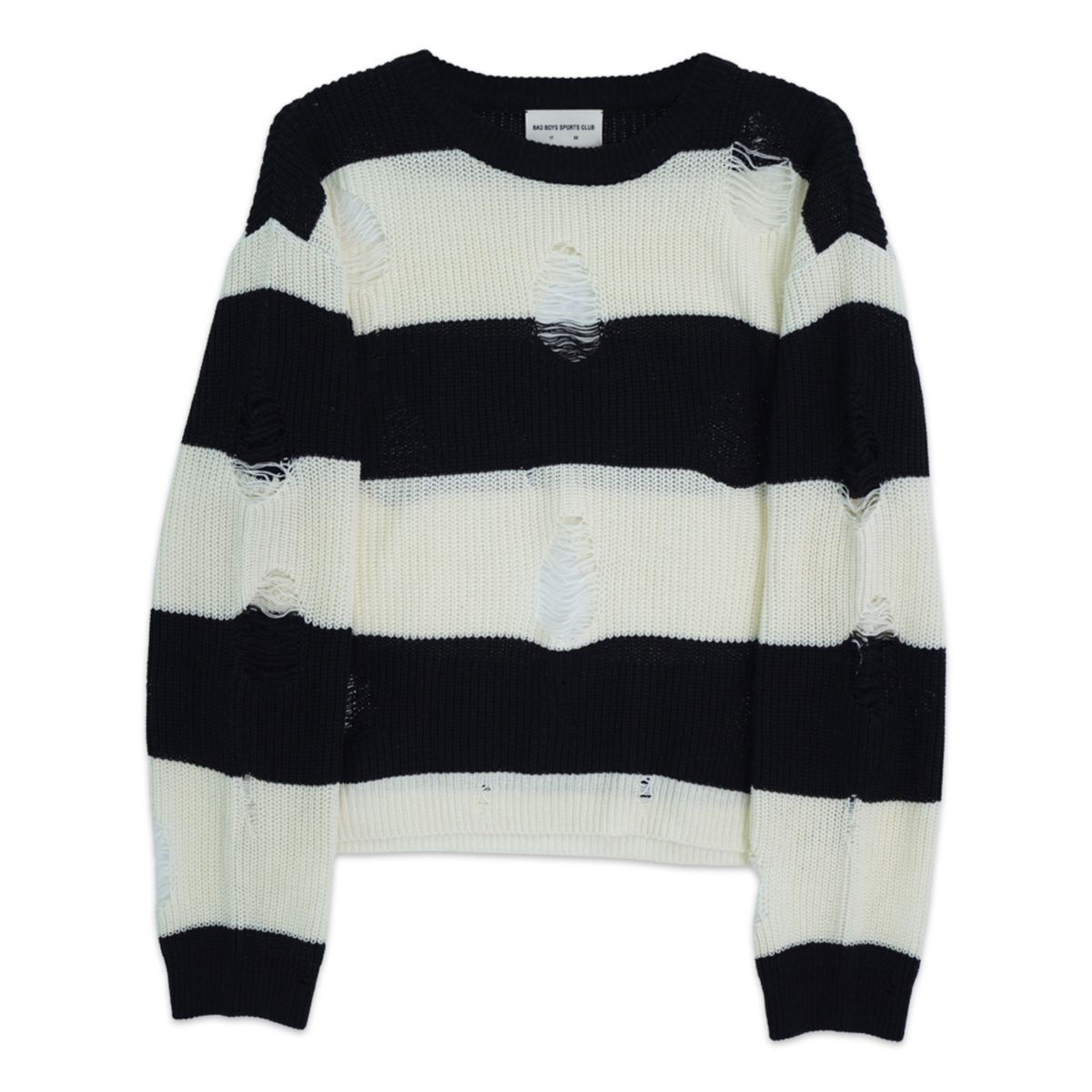 배드보이즈스포츠클럽(BADBOYSSPORTSCLUB) 302.0 : Ripped Sweater_Stripe