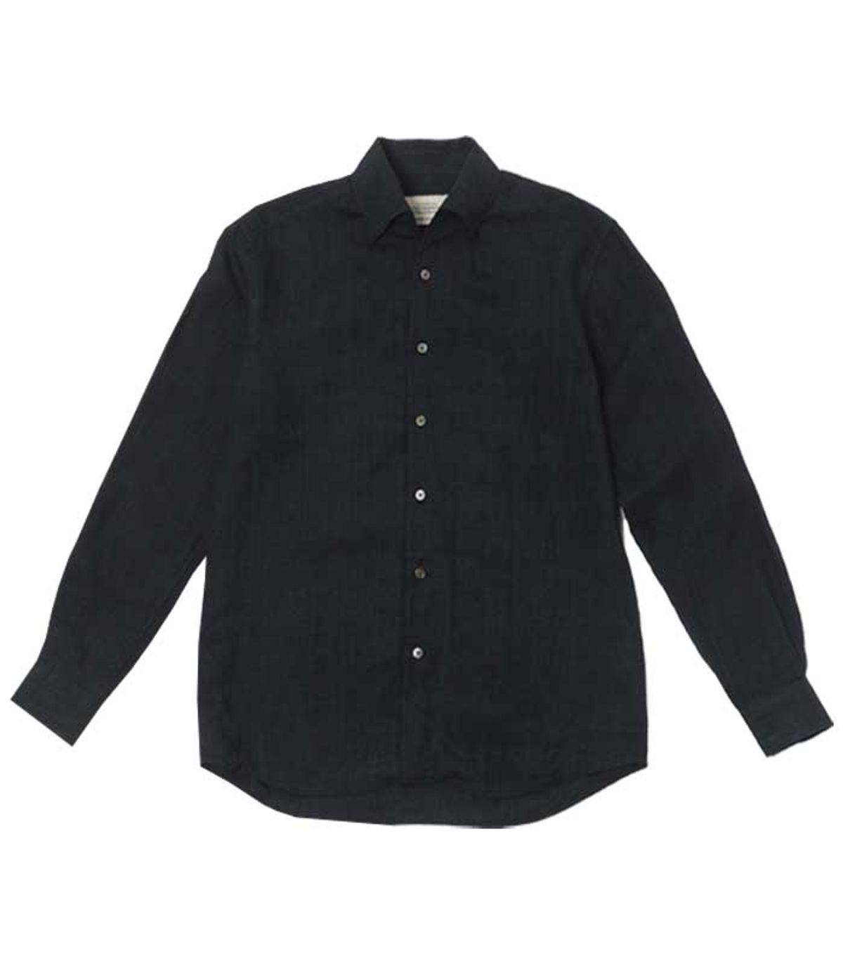 블랙브라운(BLACKBROWN) 딜라베 원피스카라 린넨 셔츠[VINTAGE NAVY]