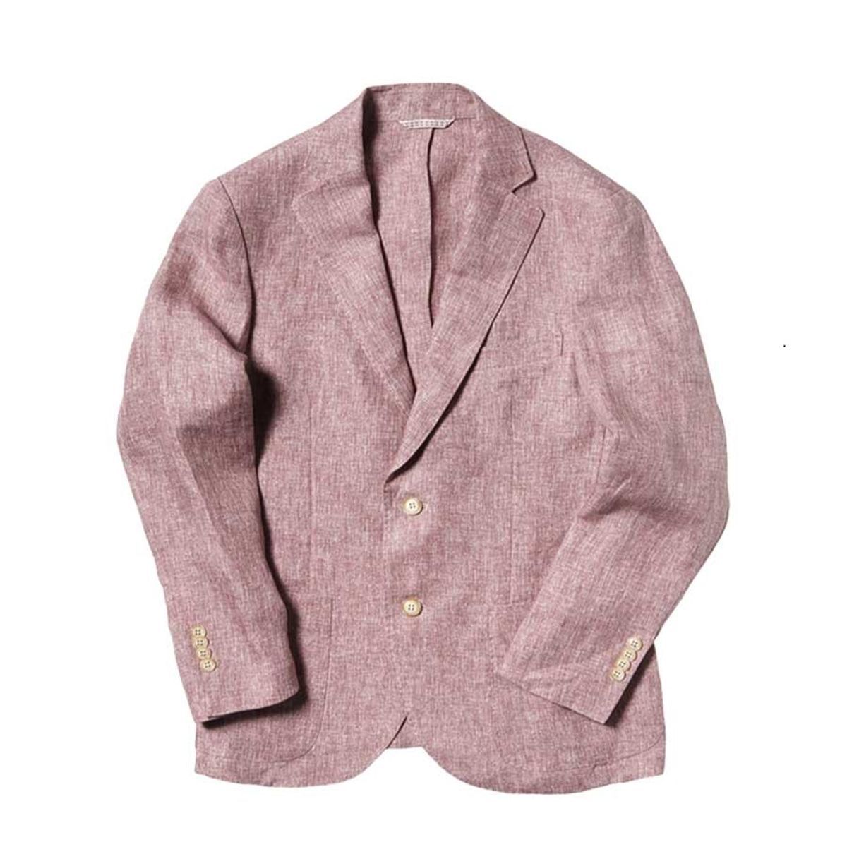 블랙브라운(BLACKBROWN) (ORMEZZANO) 린넨 블레이저  [PINK]