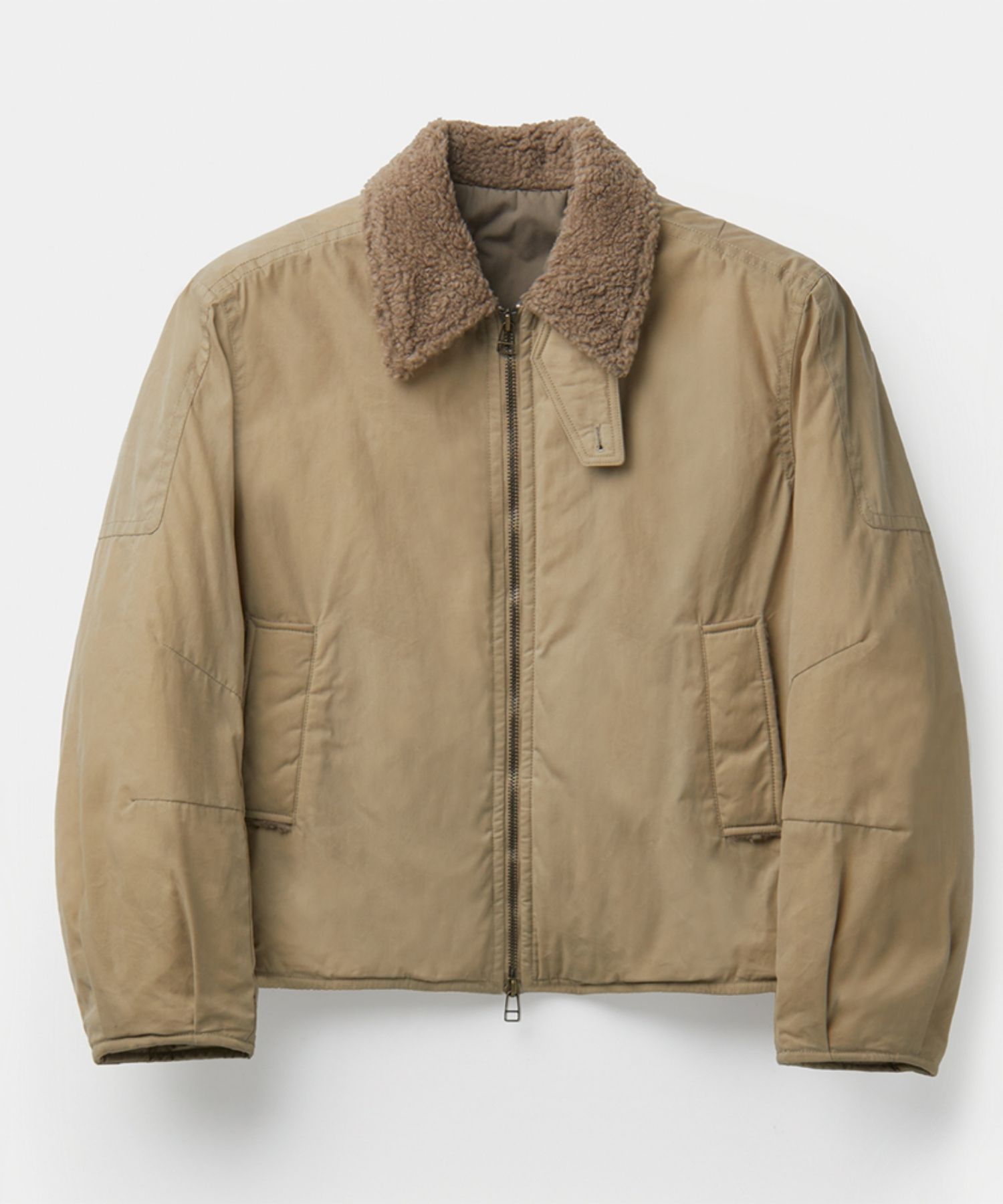 MUSINSA公式 | COOR Waxed Cotton Washed Deck Bomber (Sand Beige)