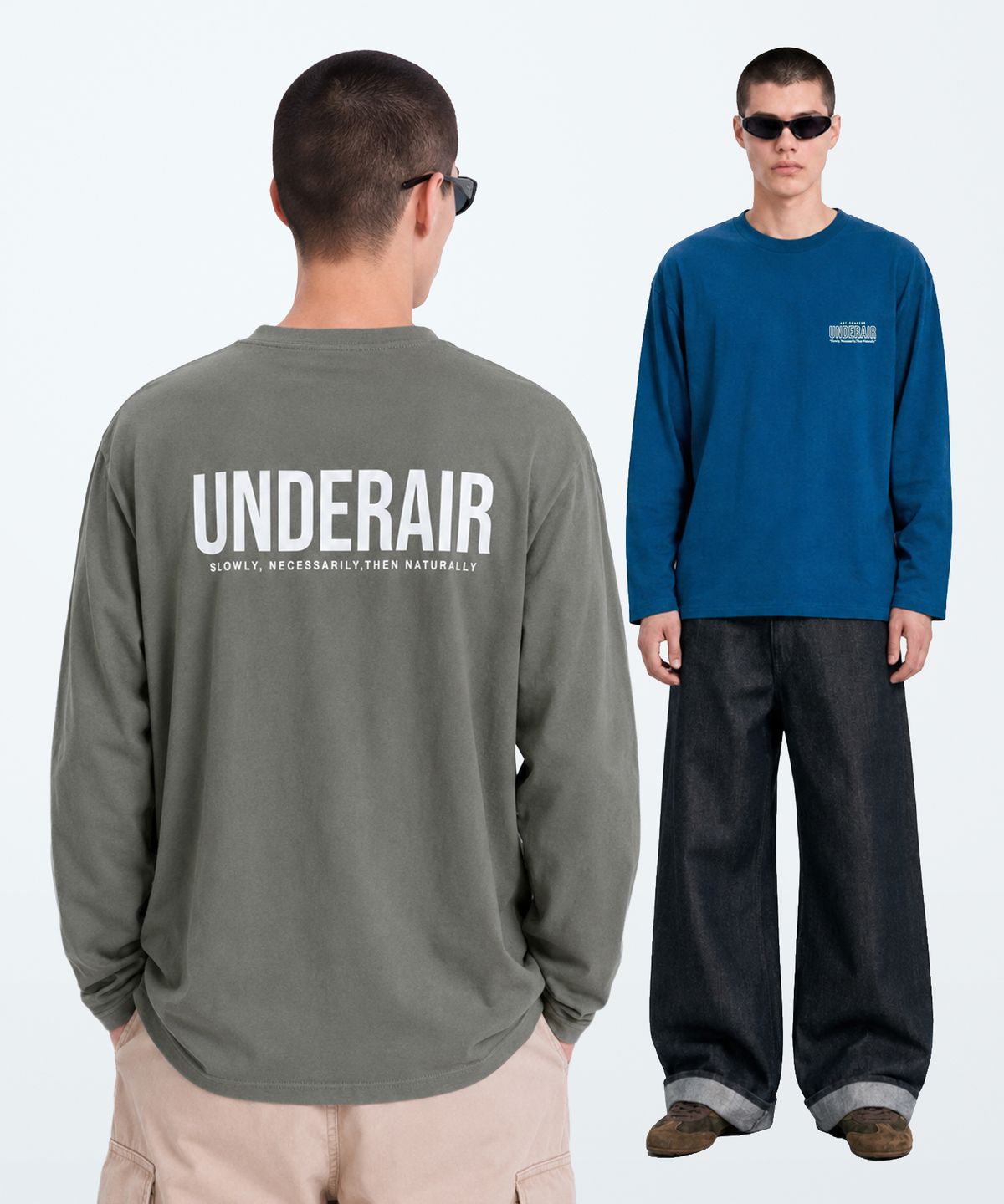 언더에어(UNDERAIR) SLOWLY 2 LONG SLEEVE (3 COLOR)
