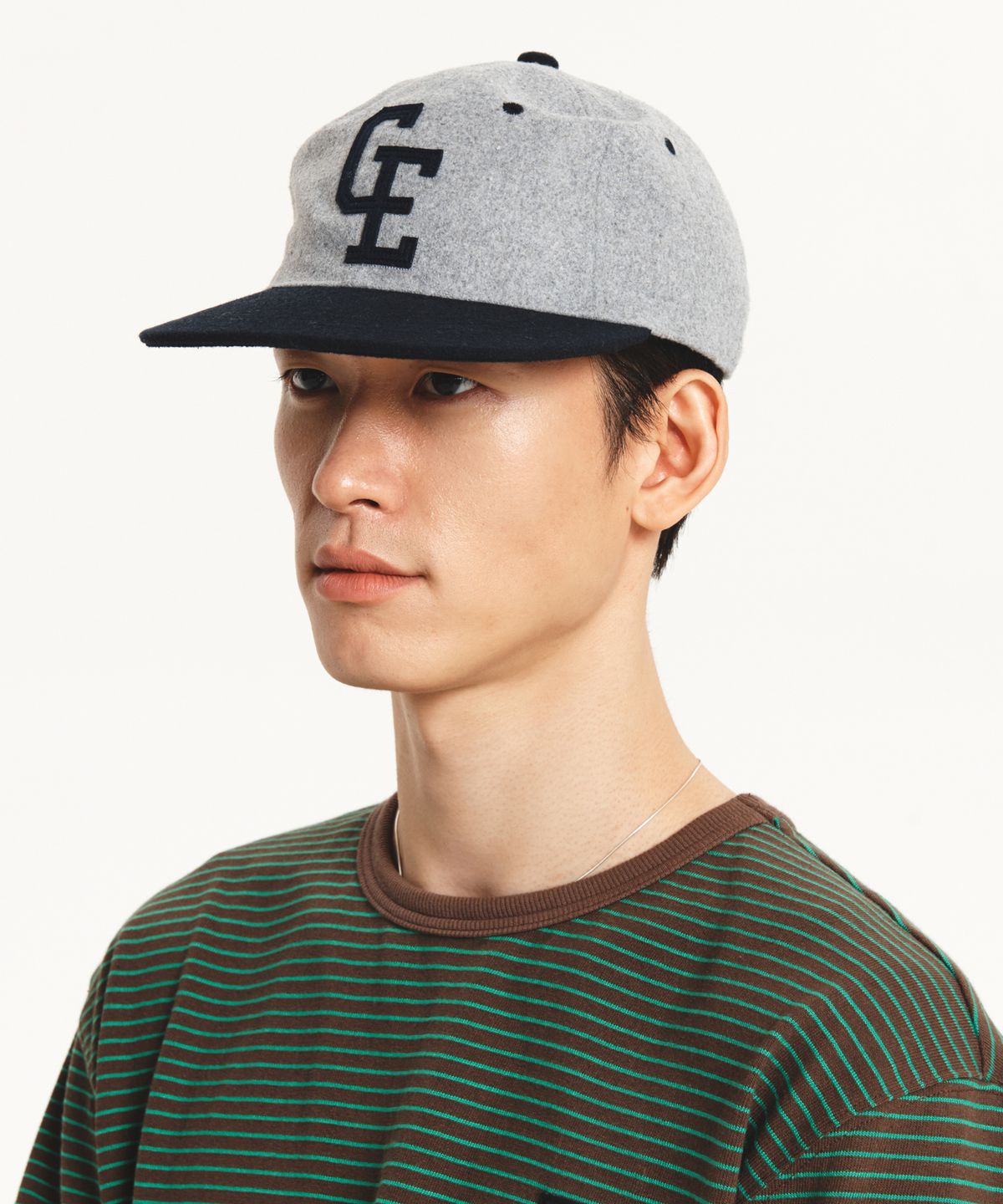 가든익스프레스(GARDEN EXPRESS) GE Applique Wool Ball Cap (grey)