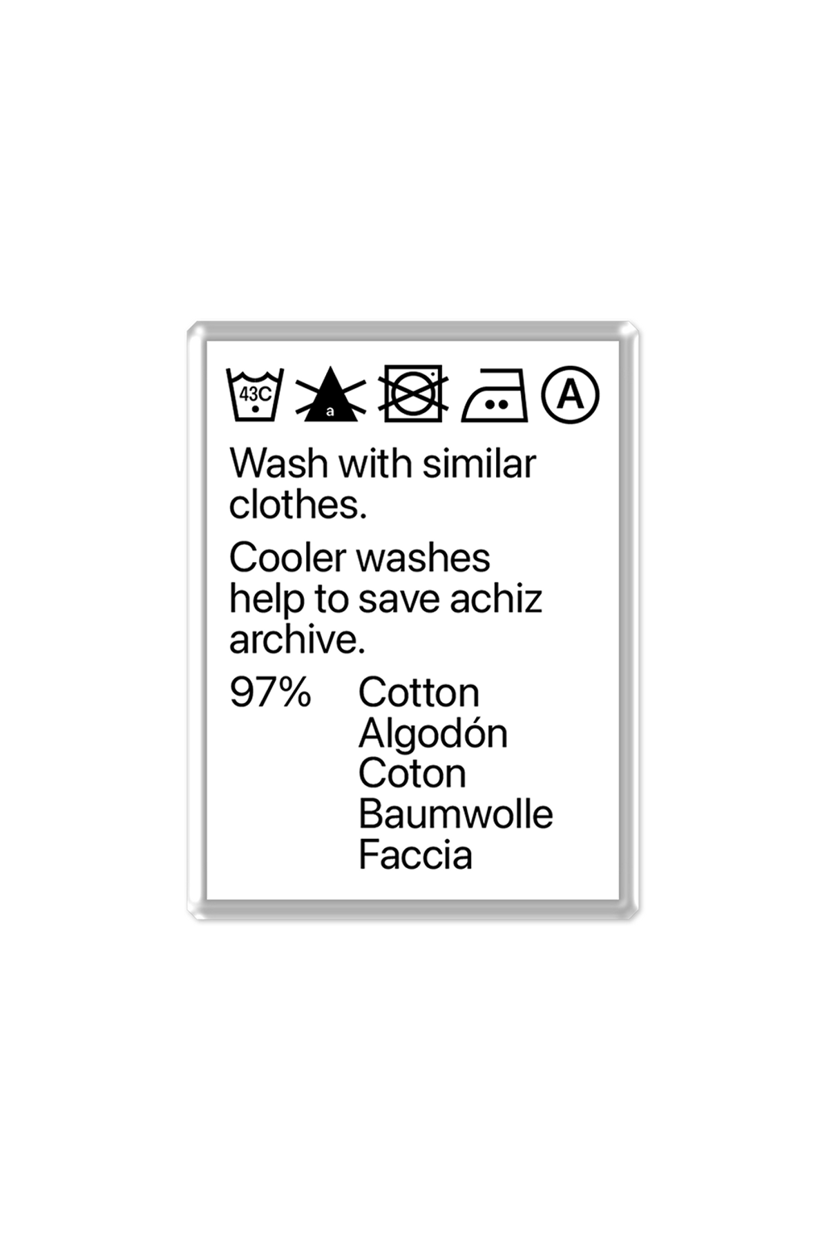 에이치제트 아카이브(ACHIZ ARCHIVE) wash archive 놉스