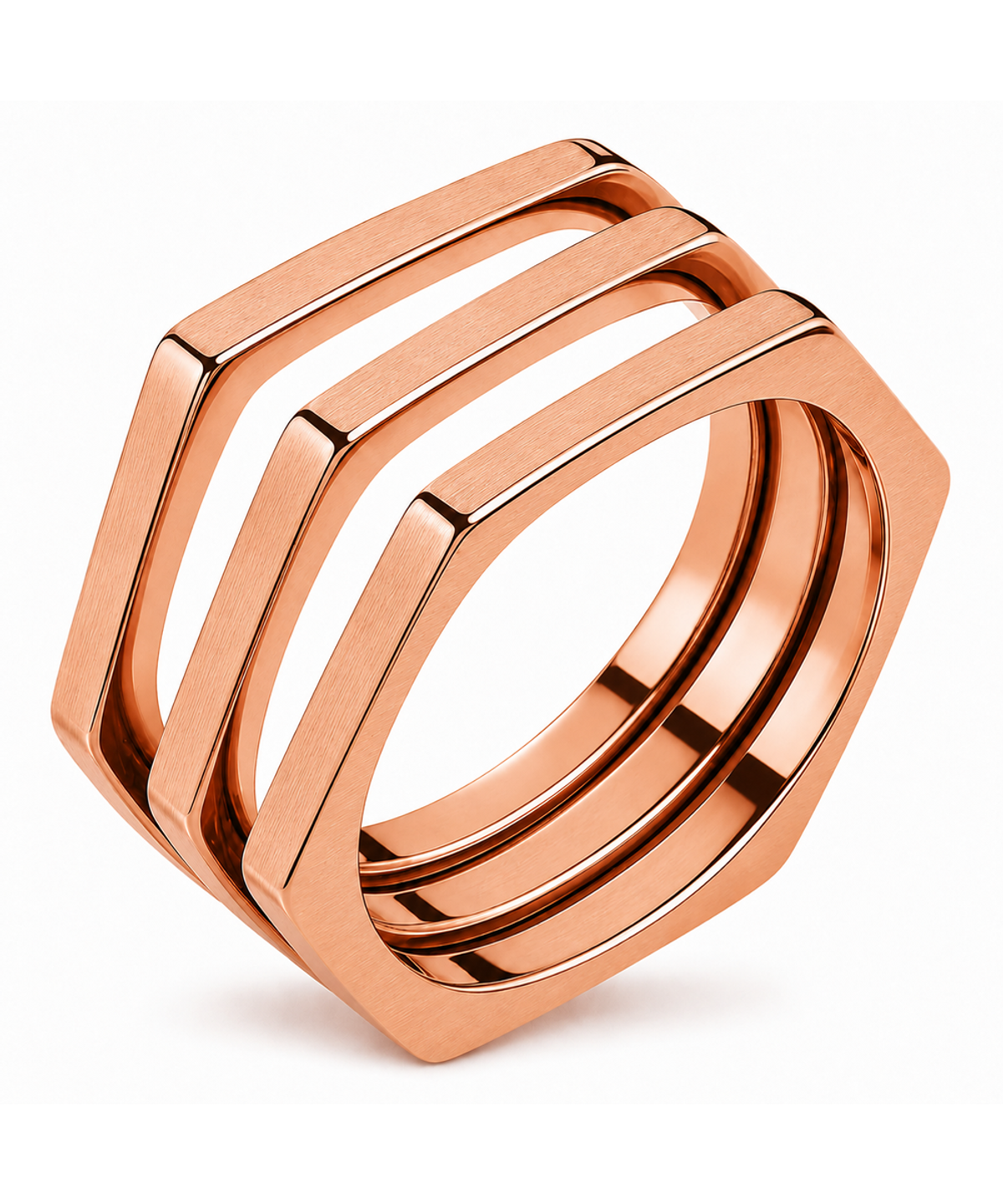 마크-4(MARK-4) HEXAGON LAYRED RING
