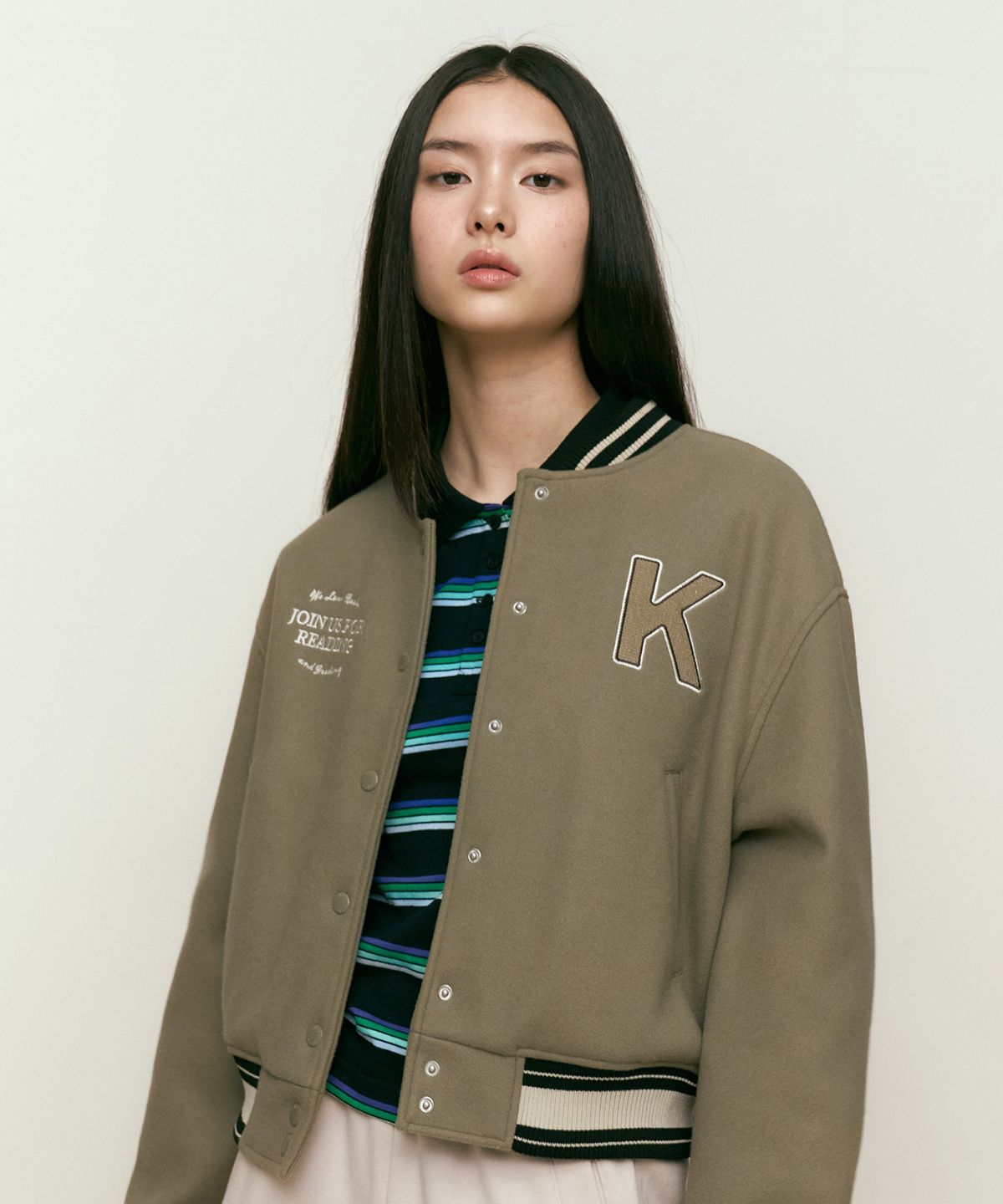 키르시(KIRSH) 키르시 스타디움 자켓 [카키]