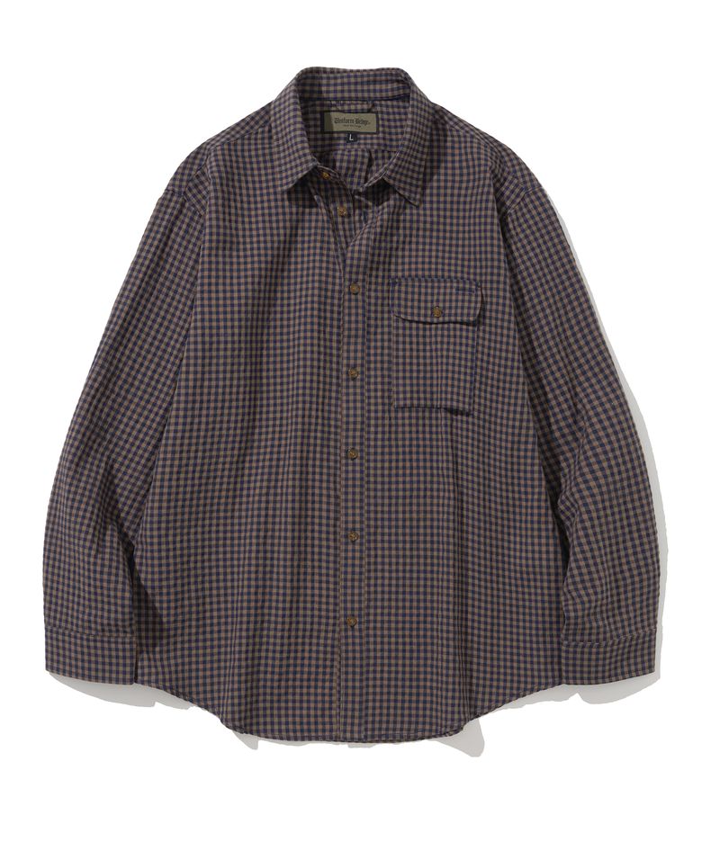 vintage pocket shirt navy check
