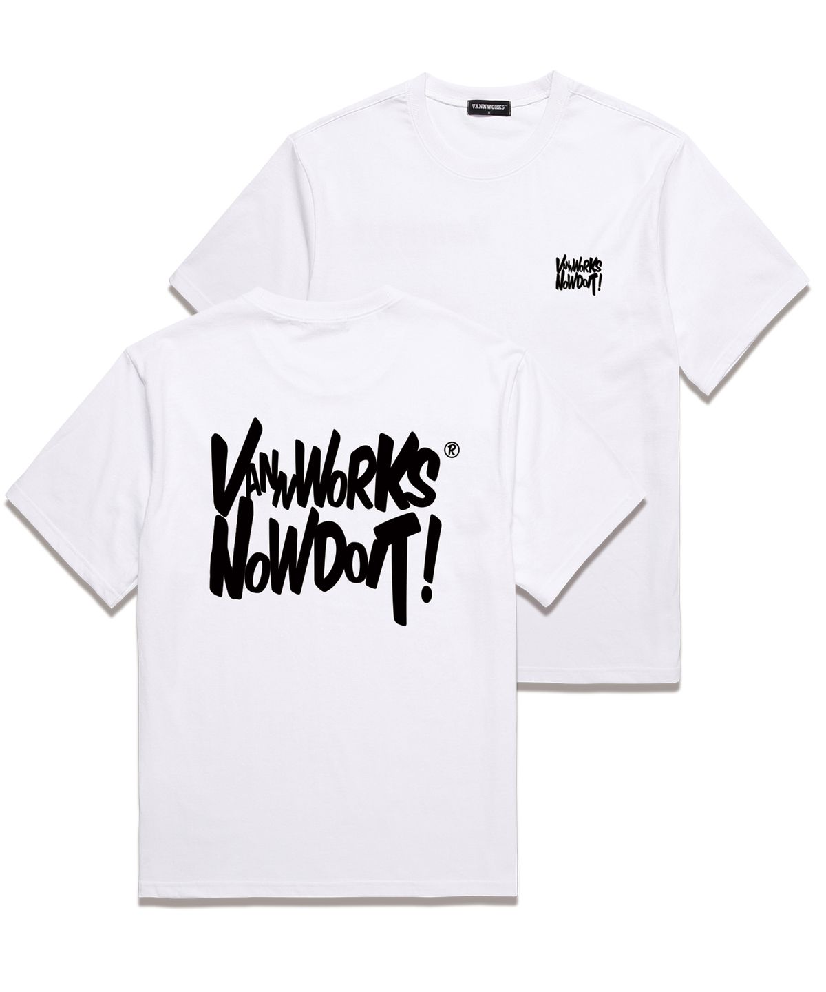 밴웍스(VANNWORKS) NOW DOIT 오버핏 반팔 티셔츠 (VS0119) 화이트
