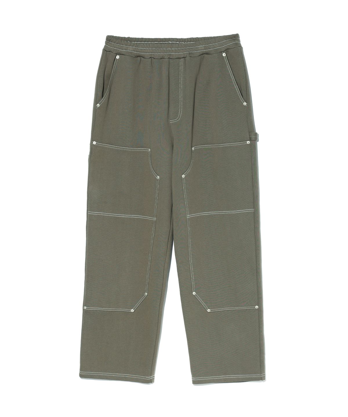 크리틱(CRITIC) DOUBLE KNEE SWEATPANTS KHAKI