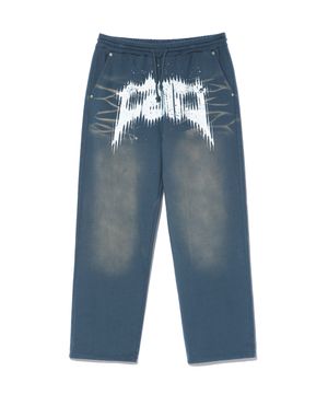 [미누의 코디 PICK] SPRAY DYEING SET UP SWEATPANTS BLUE