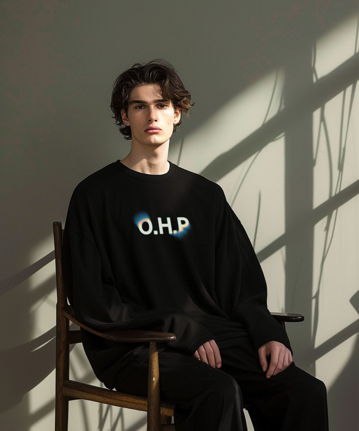 원헌드레드퍼센트(OHP) OHP 더스트 로고 베이직 긴팔티셔츠