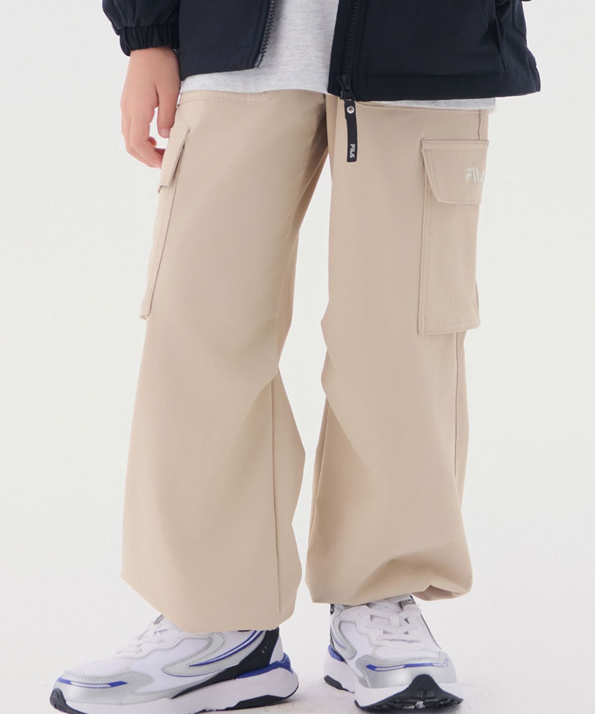 휠라 키즈(FILA KIDS) 화섬 카고 팬츠(FK2PTG3202XLBE)