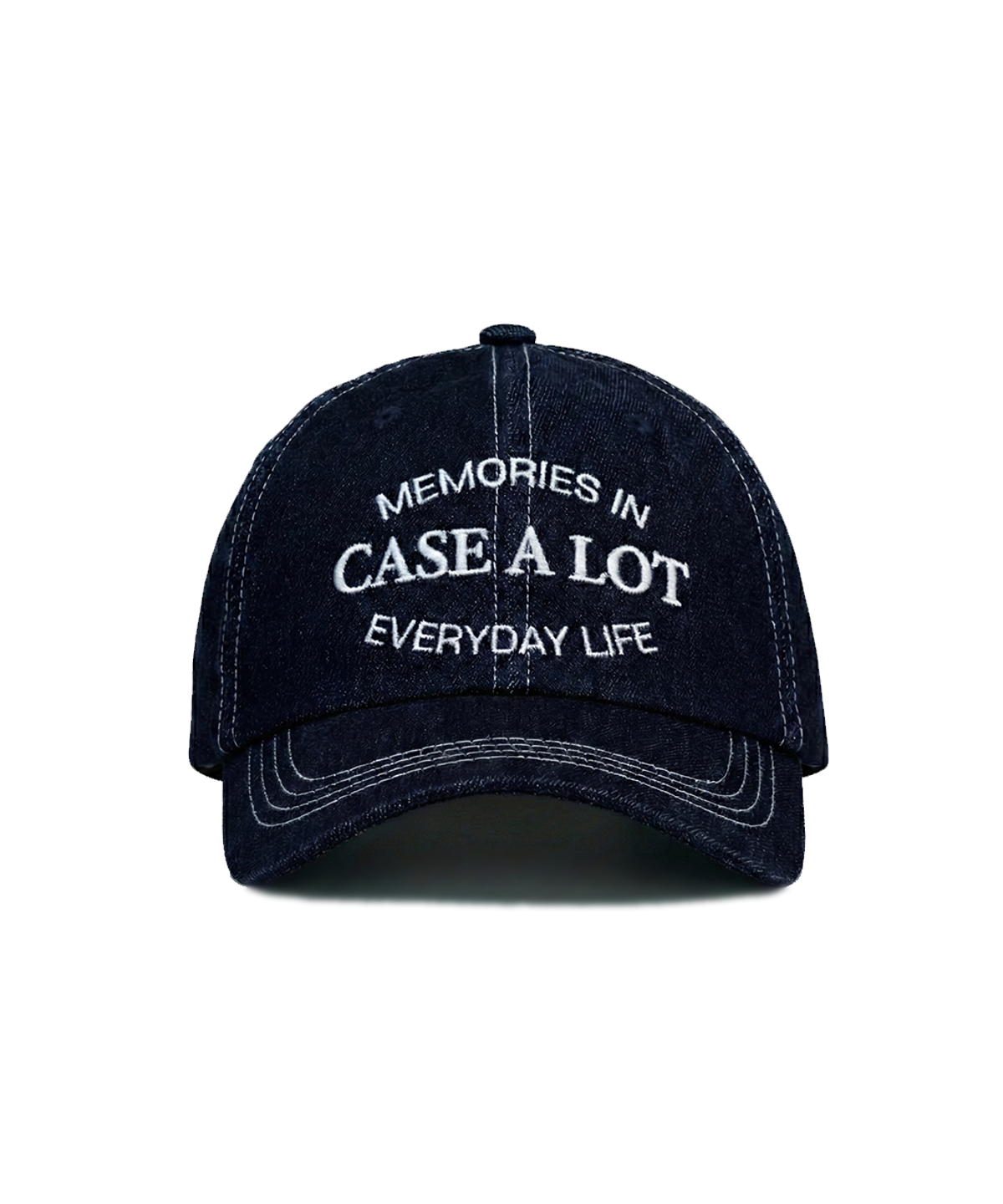 케이스어랏(CASE A LOT) Denim stitch ball cap - indigo