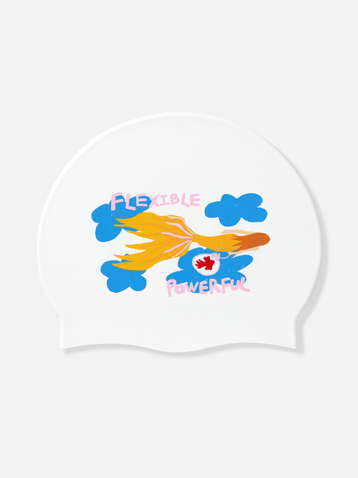 배럴(BARREL) 배럴X클렘 킴 머메이드 실리콘 스윔 캡 화이트 (B4FUASC098WHT)