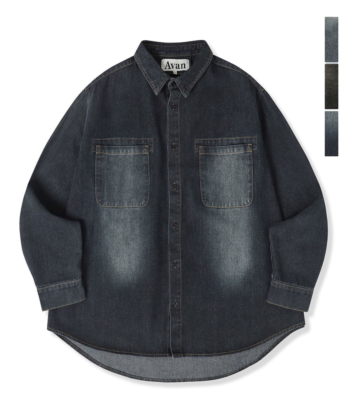 어반드레스(AVANDRESS) Calm Stone Denim Shirt - 3COL