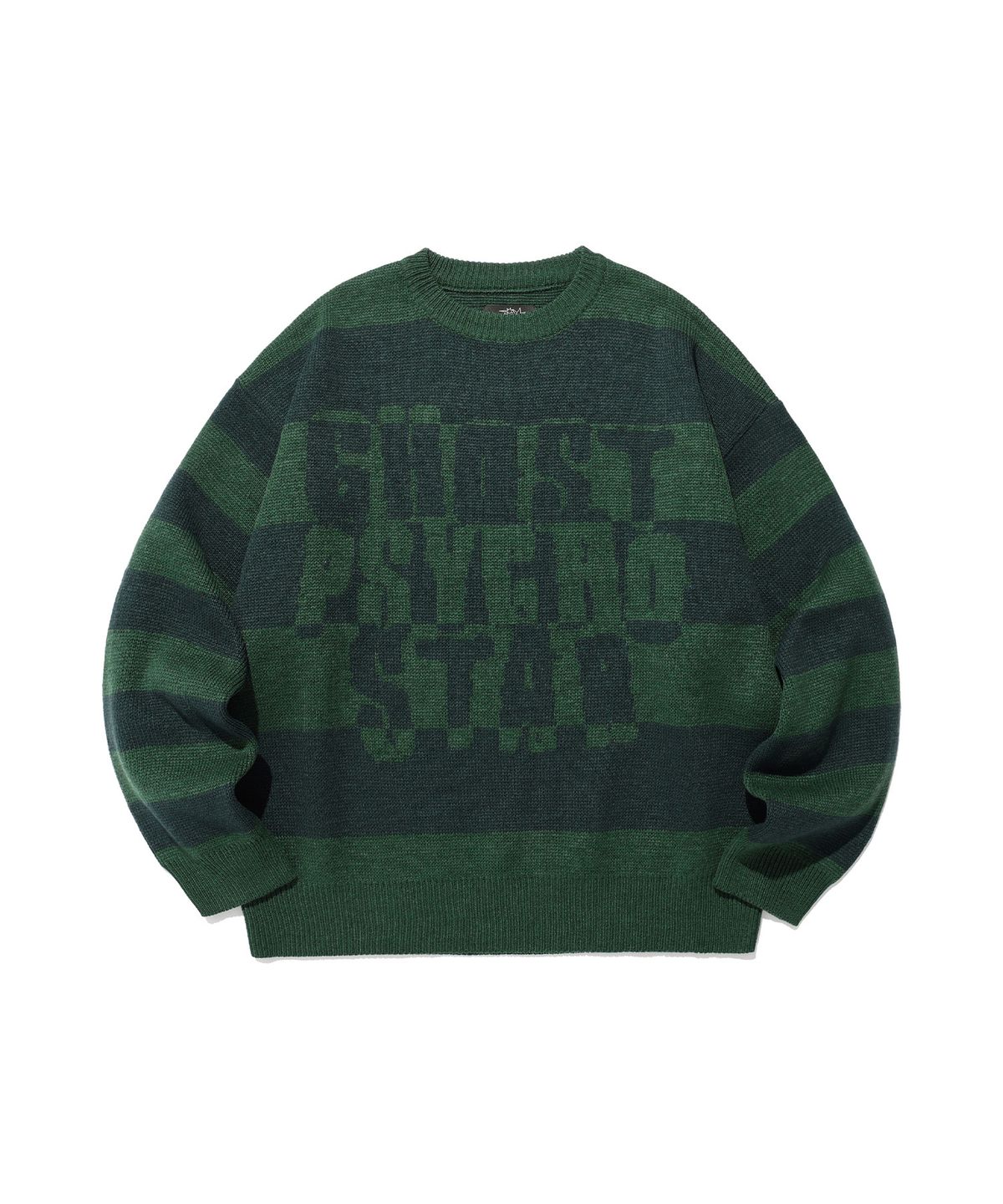 나이스고스트클럽(NICEGHOSTCLUB) STRIPE PSYCHO KNIT_GREEN(NG2EFUK600A)