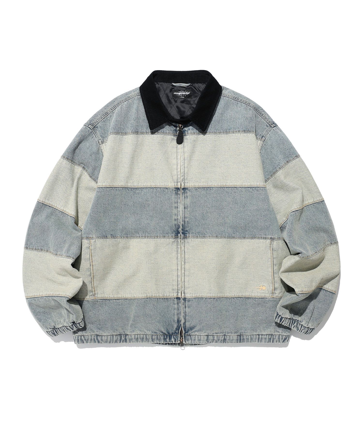 ジャケット [NICEGHOSTCLUB]DENIM PANEL QUILTING JACKET_BLACK(NG2EFUD11 MUSINSA | NICE GHOST CLUB DENIM PANEL QUILTING JACKET_BLUE