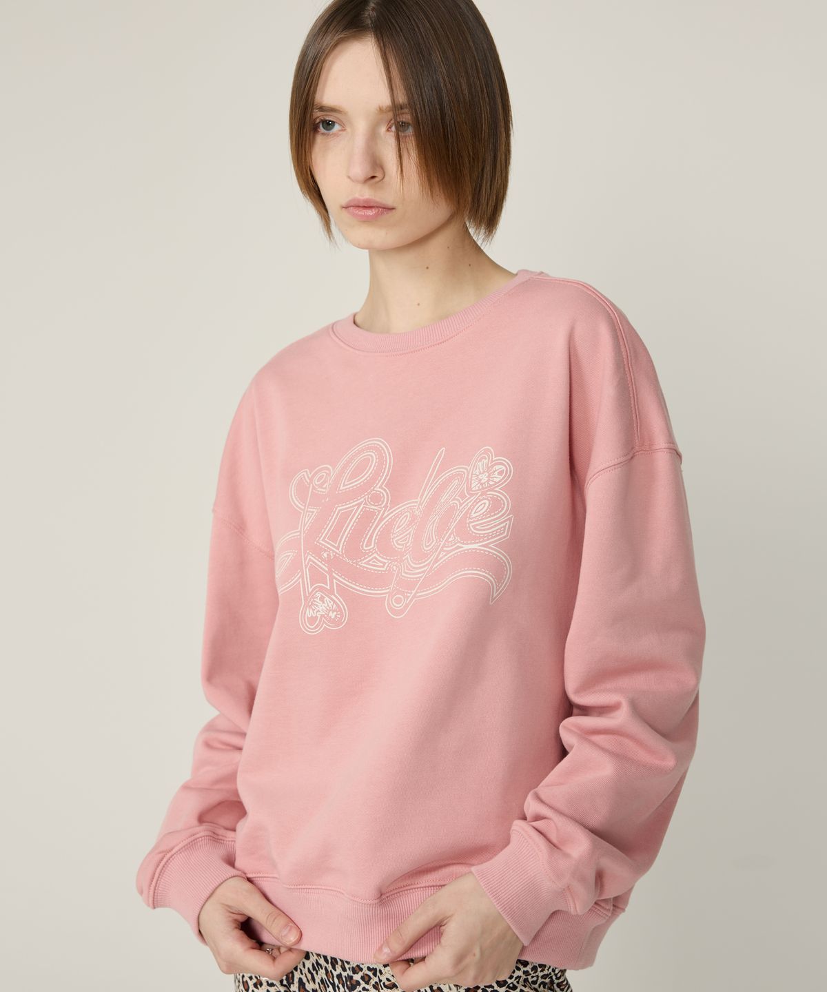 페이헤이(FEIHEI) LOVE FIN SWEAT SHIRT  PINK