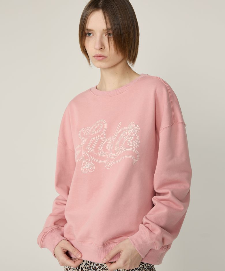 LOVE FIN SWEAT SHIRT  PINK