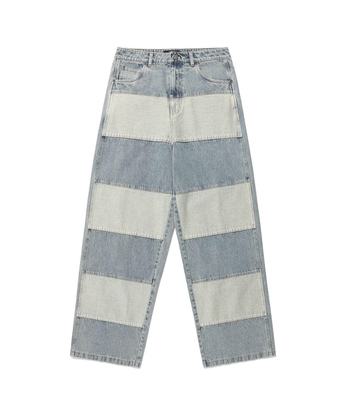 나이스고스트클럽(NICEGHOSTCLUB) PANEL STITCH JEANS_BLUE(NG2EFUD113A)