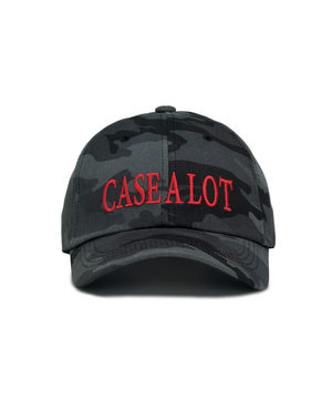 Logo camo ball cap - black