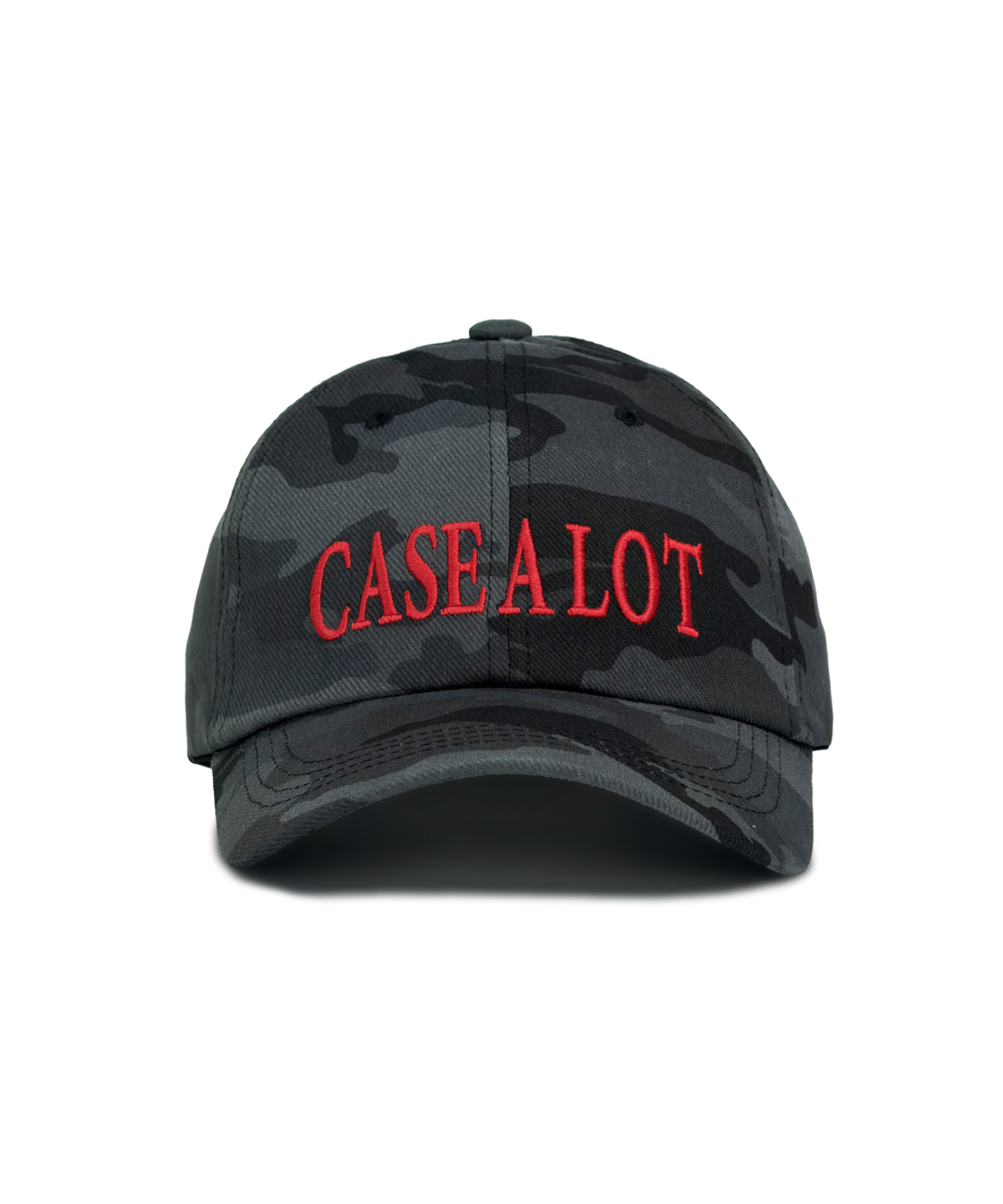 케이스어랏(CASE A LOT) Logo camo ball cap - black