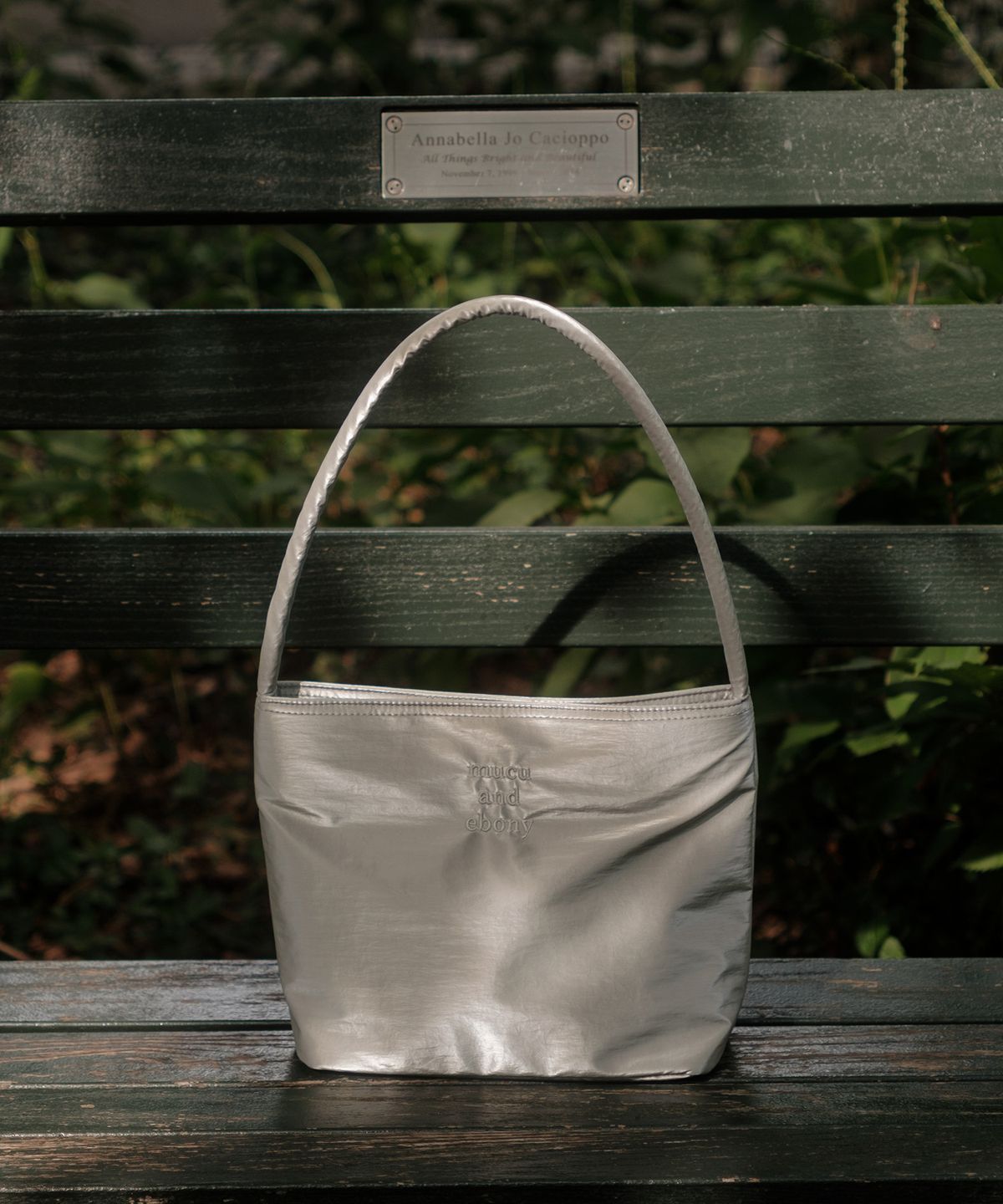 무쿠앤에보니(MUCU AND EBONY) Nearest Bag _ Silver