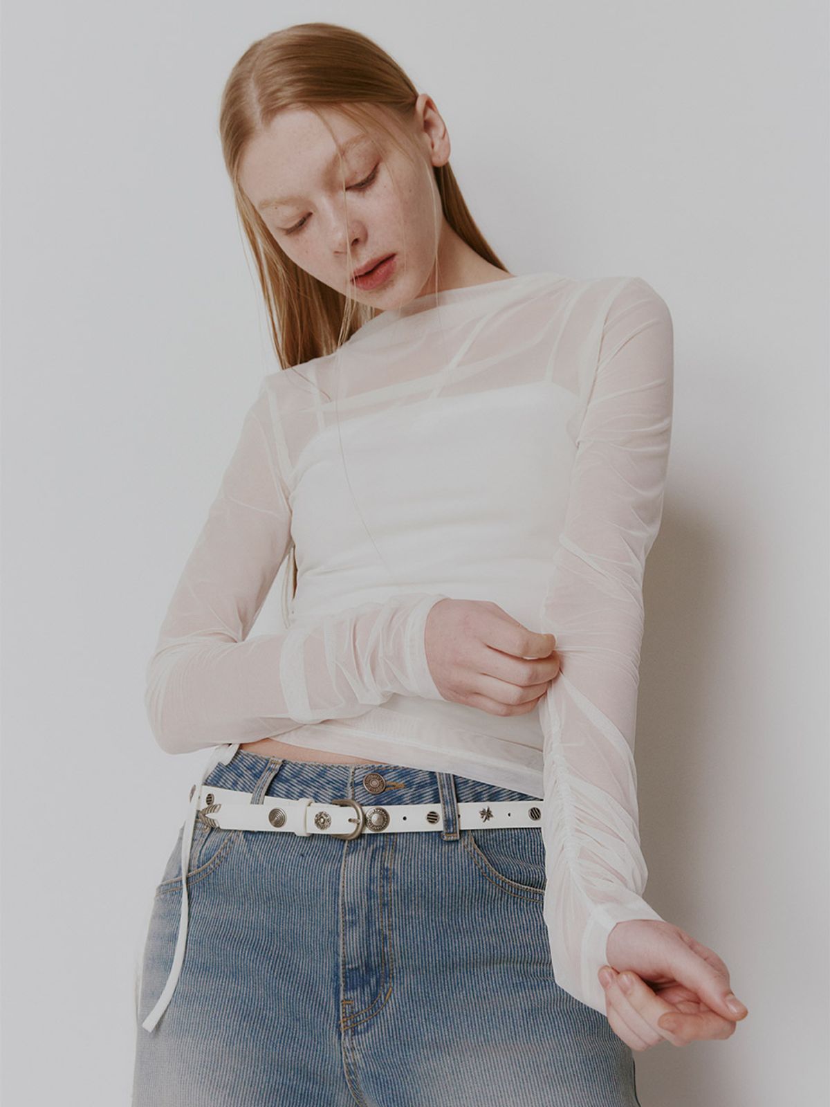 레이브(RAIVE) Side Shirring Layered Blouse VW4SE020_5color