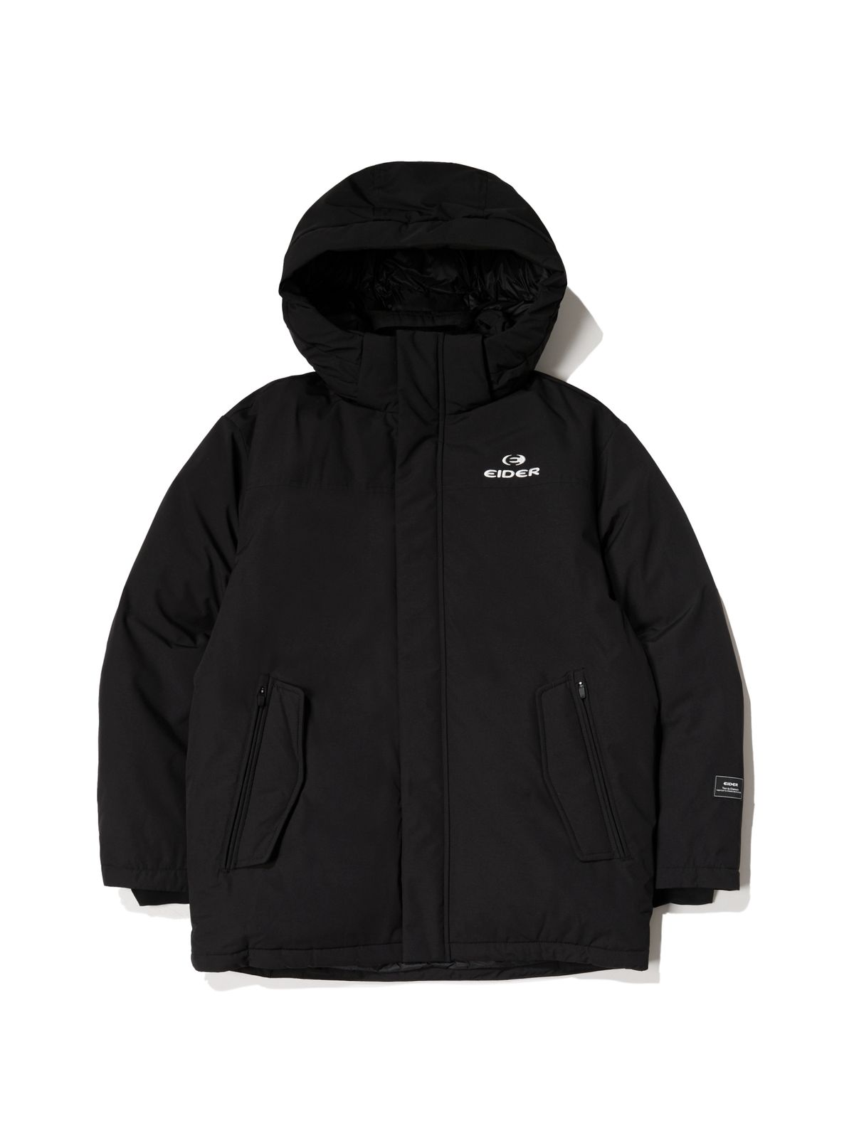 아이더(EIDER) POP 베이직 남성 미들 야상 다운 자켓_Black
