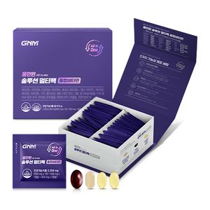 [한팩에 종합비타민+밀크씨슬+알티지오메가3+루테인+코큐텐] GNM 올인원솔루션멀티팩 1박스