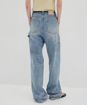 [진주 PICK] Relaxed Carpenter Denim - Stone Blue