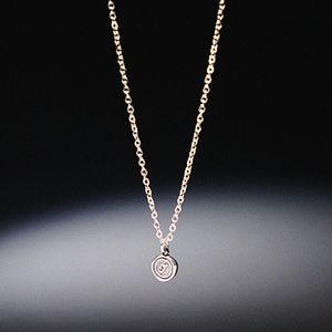 J이니셜 팬던스 슬림 써지컬스틸 체인목걸이 (C2403-AN793_SV)