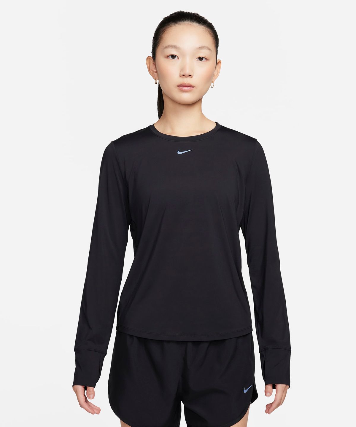 나이키(NIKE) 원 클래식 드라이 핏 긴소매 탑 W - 블랙 / FN2802-010