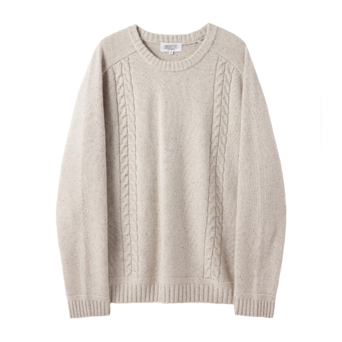 브롬톤 런던(BROMPTON LONDON) CABLE SWEATER  - OATMEAL (P244UKT401)