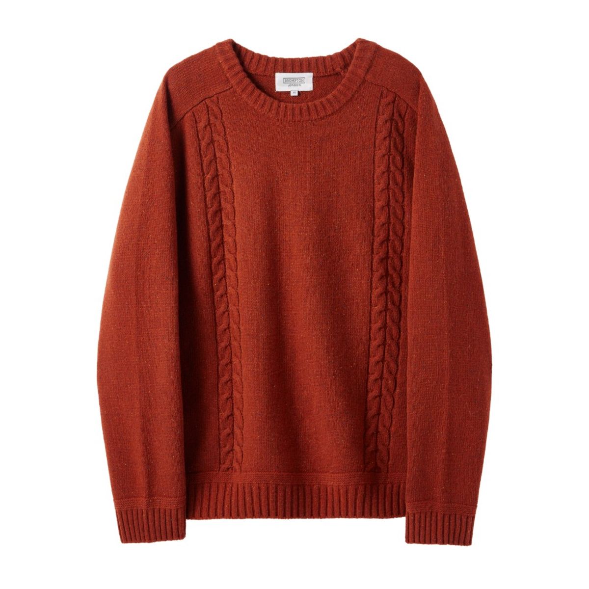 브롬톤 런던(BROMPTON LONDON) CABLE SWEATER  - ORANGE (P244UKT401)