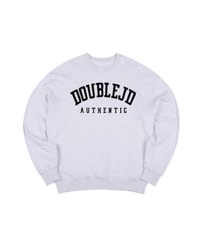 어센틱로고 맨투맨 (라이트 그레이)