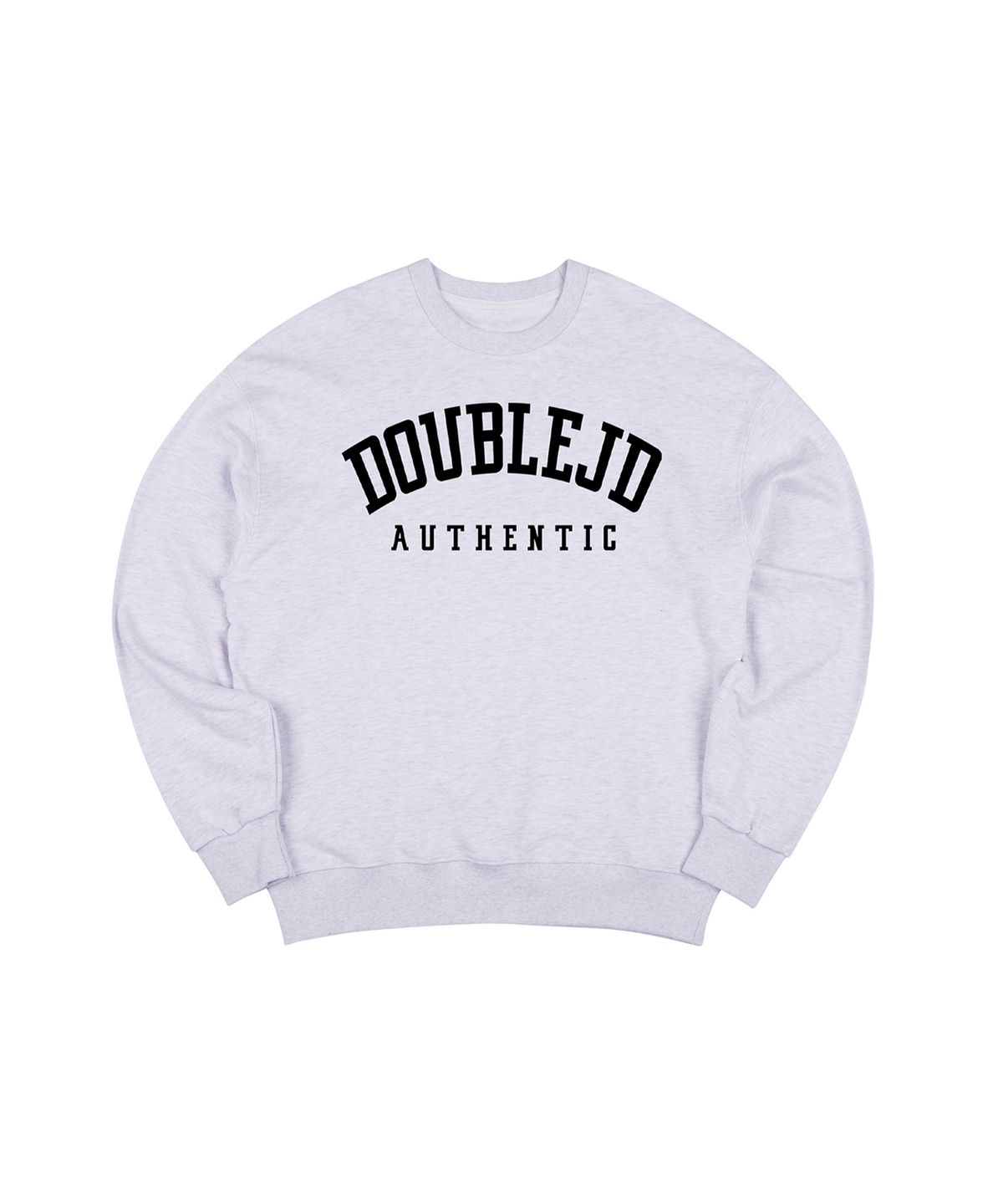 더블제이디(DOUBLE JD) 어센틱로고 맨투맨 (라이트 그레이)