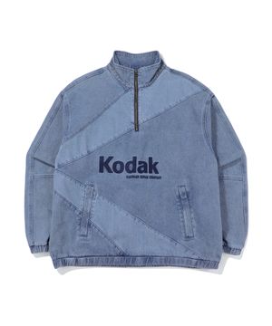 케이 데님 아노락 자켓 BLUE